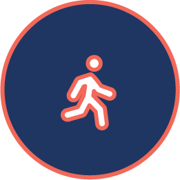 Low intensity exercise icon