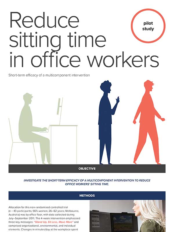 Infographic: Reduce Sitting for Office Workers