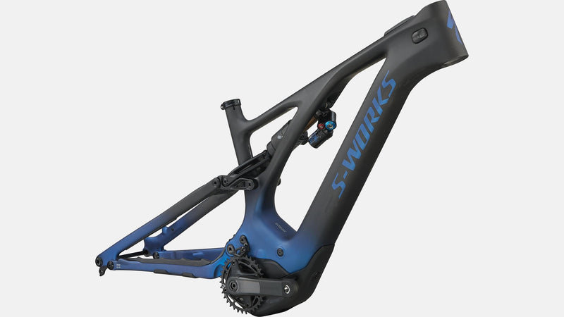 2022 Specialized S-Works TURBO Levo 29" Carbon Frameset - S3, BLUE GHOST GRAVITY FADE / BLACK / LIGHT SILVER