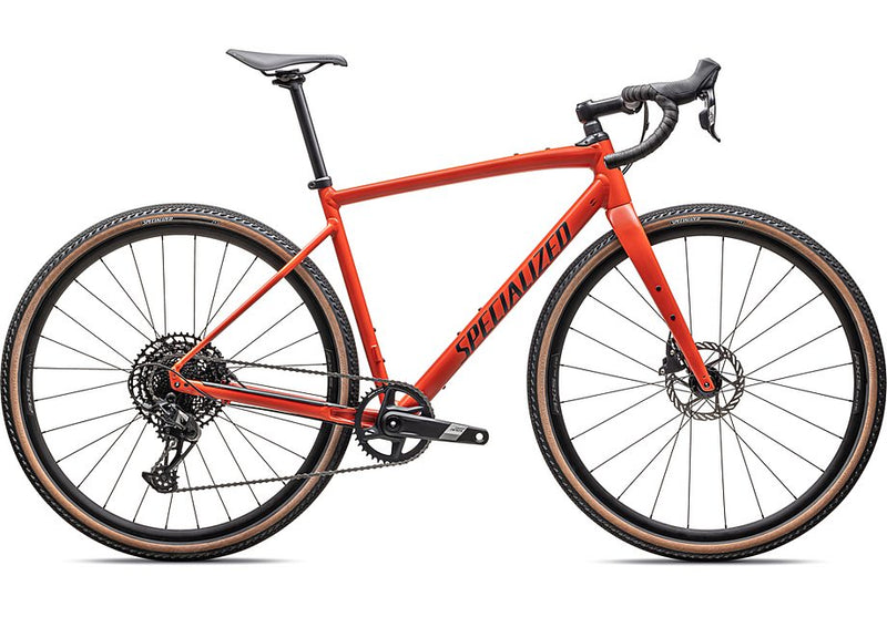 2025 SPECIALIZED DIVERGE E5 COMP BIKE - 58, SATIN DEEP ORANGE / DEEP LAKE