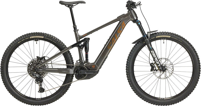 Salsa Notch Cues 10 Ebike - 29" Aluminum Charcoal Black Small