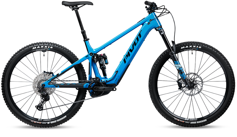 2024 Pivot Shuttle AM Complete Carbon 29" Mountain E-Bike - Ride SLX/XT - Medium, Blue Neptune