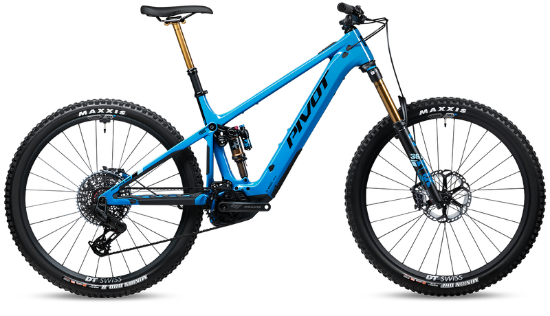 2024 Pivot Shuttle AM Complete Carbon 29" Mountain E-Bike - PRO X0 Eagle Transmission - X-Large, Blue Neptune