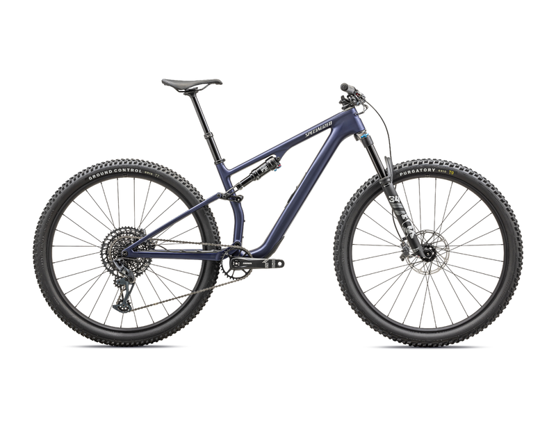 2024 Specialized EPIC 8 Evo Comp Mountain Bike - X-Large, Satin Blue Onyx/Dune White