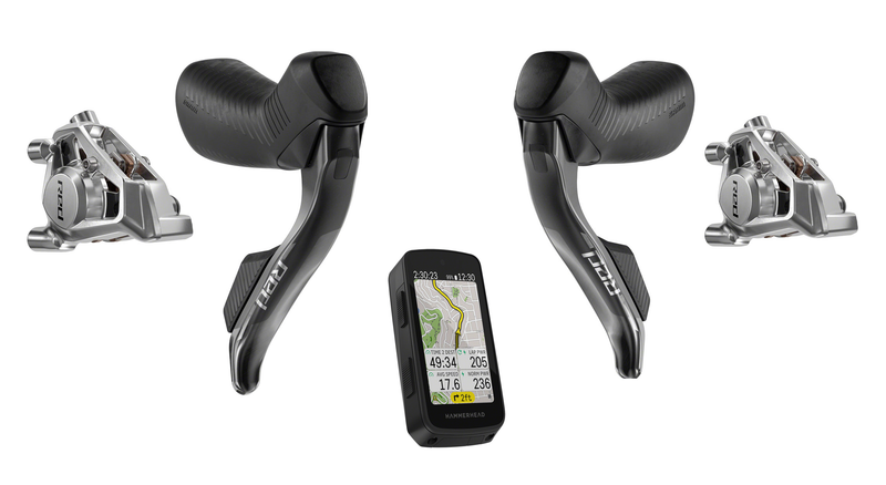 SRAM Red eTap AXS Road Upgrade Kit - HRD Shift/Brake Levers, FM Calipers, Hammerhead Karoo, E1